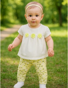 Set vara Simina, model cu galben