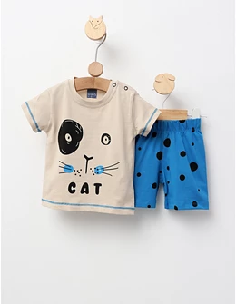 Set vara, TomCat, model crem-albastru