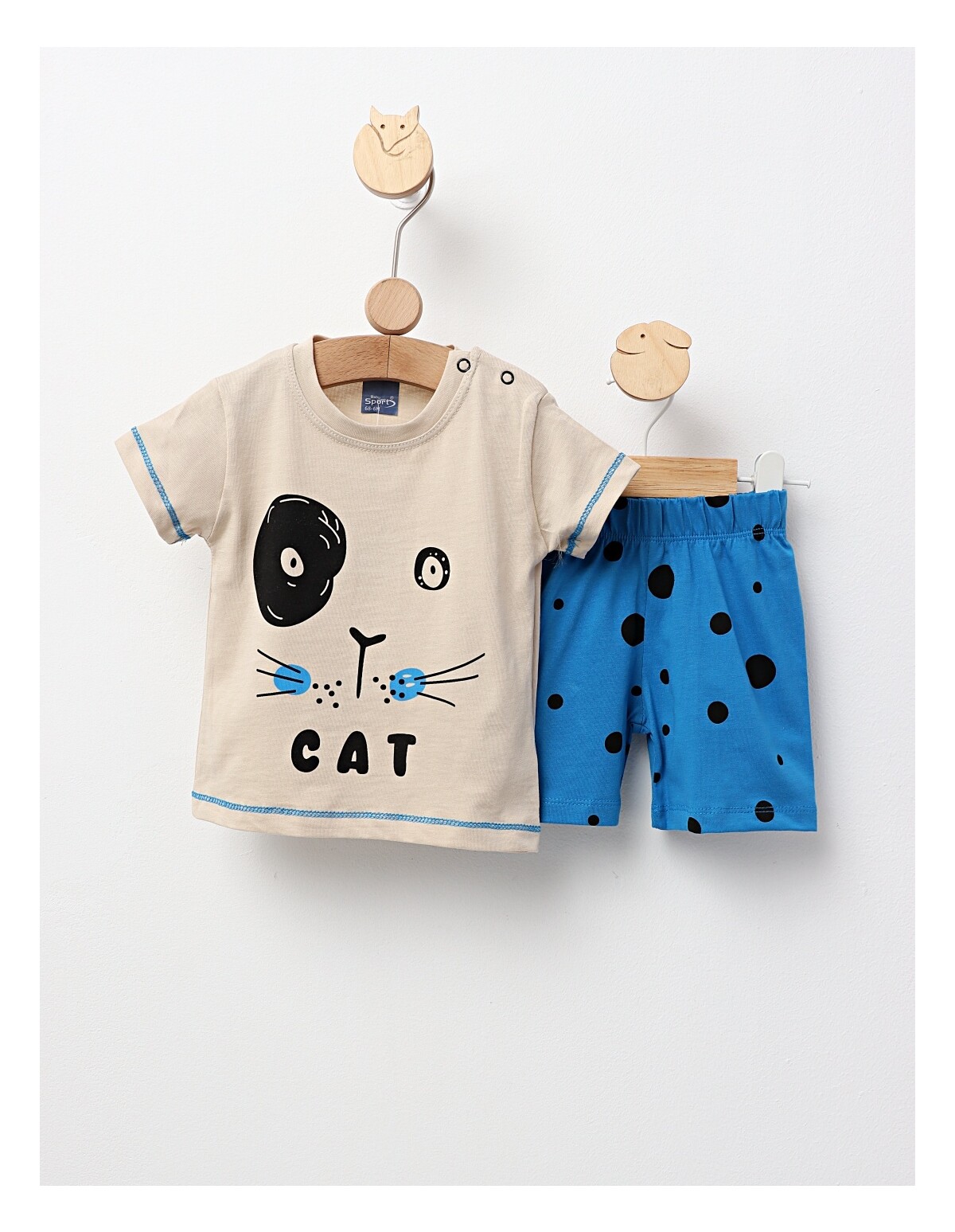 Set vara, TomCat, model crem-albastru