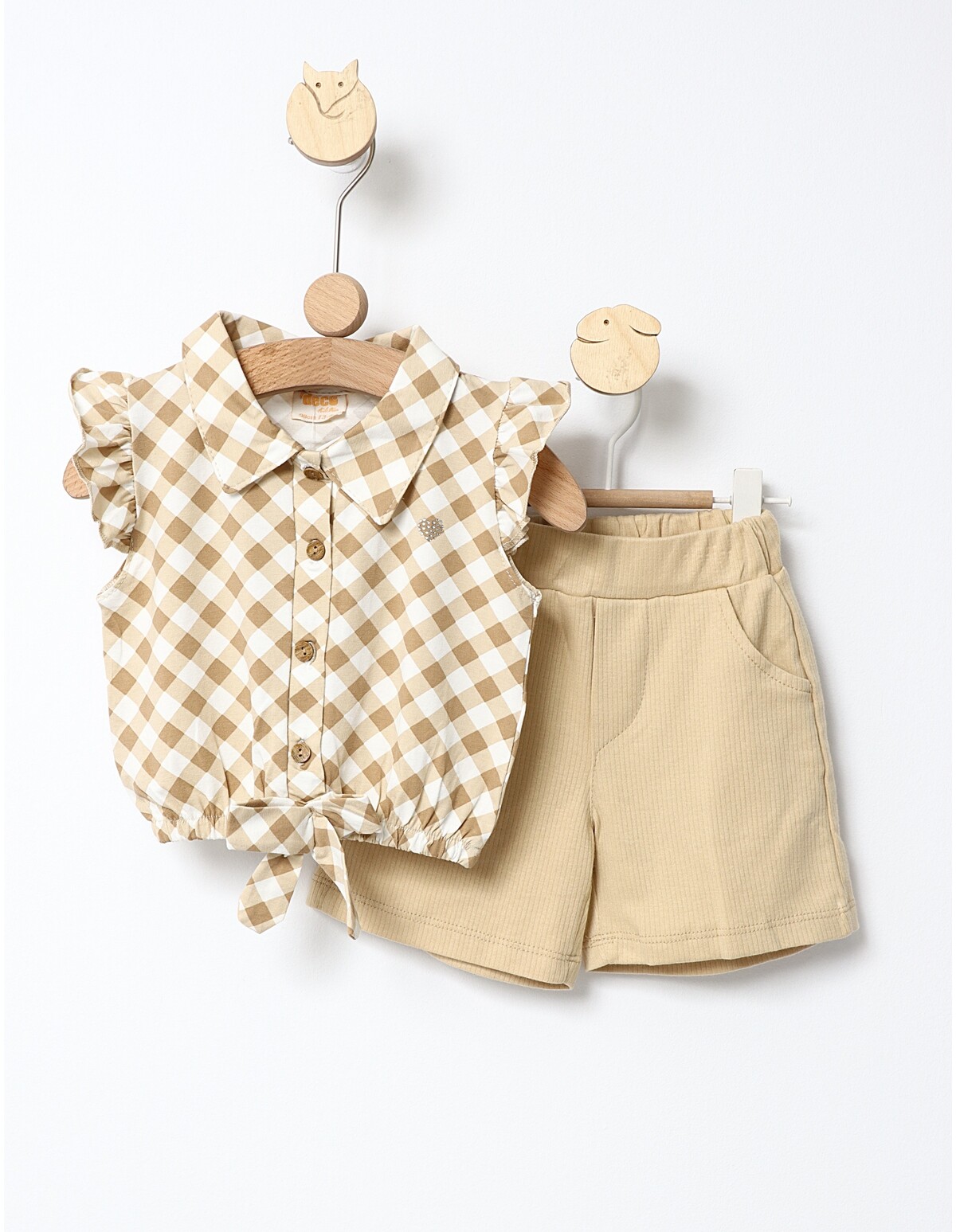 Set vara Top Crop Sandy bej