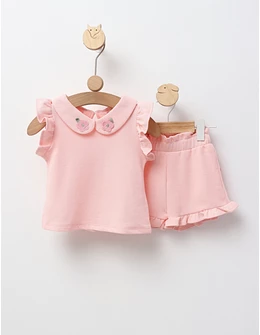 Set Vara, Two Flowers, cu roz