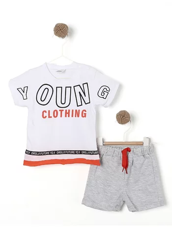 Set young clothing coral