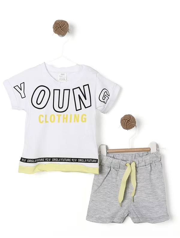 Set young clothing galben