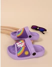 Slapi copii cu bretea unicorn mov 2