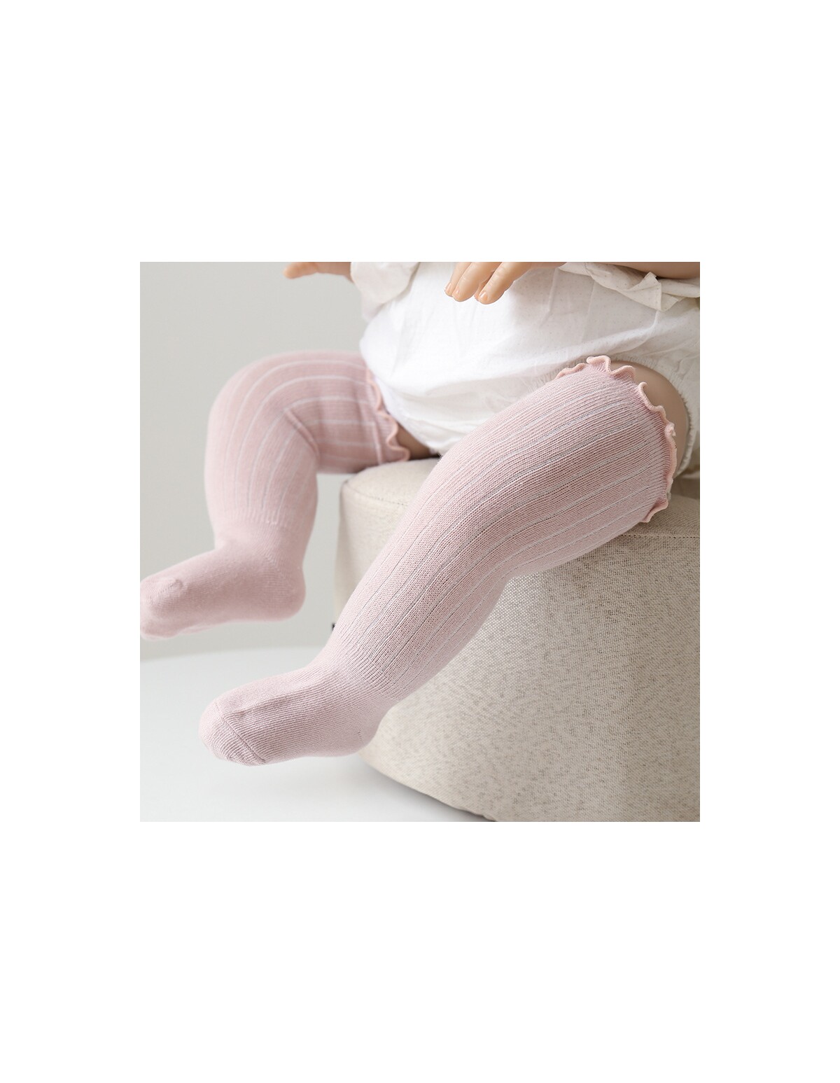 Sosete Color Knitted roz