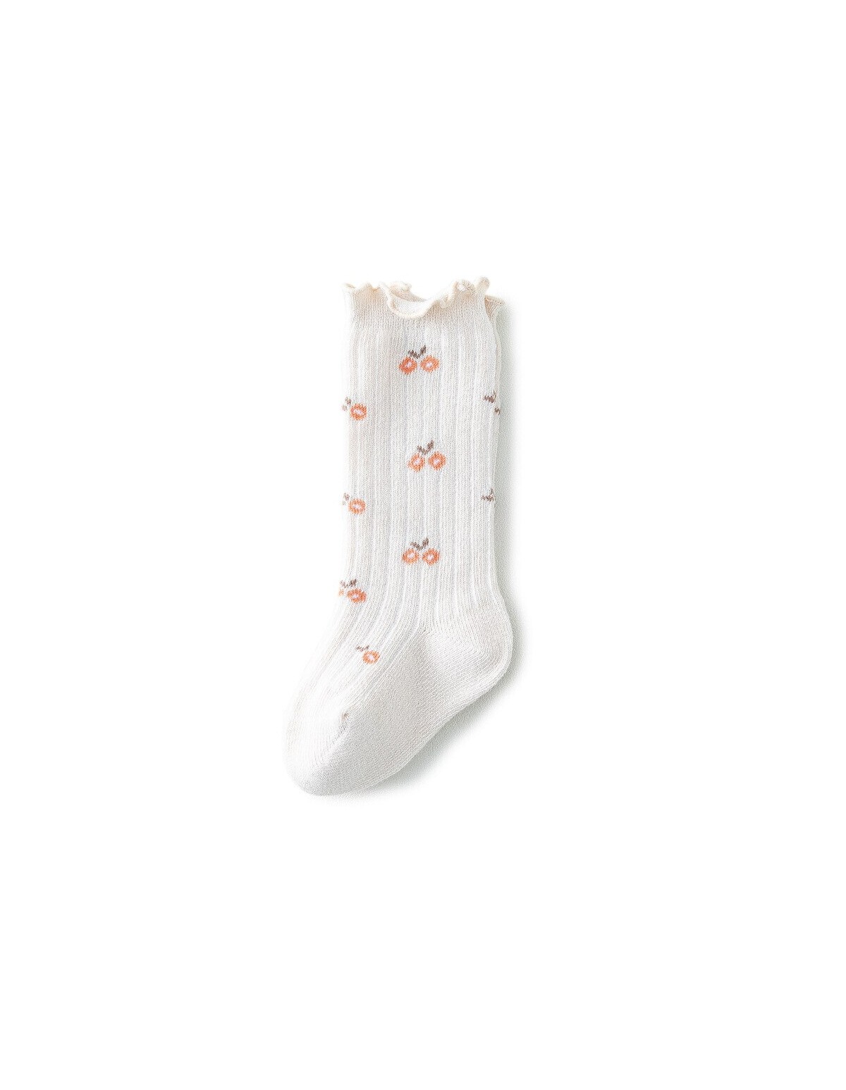 Sosete Edge Floral model crem