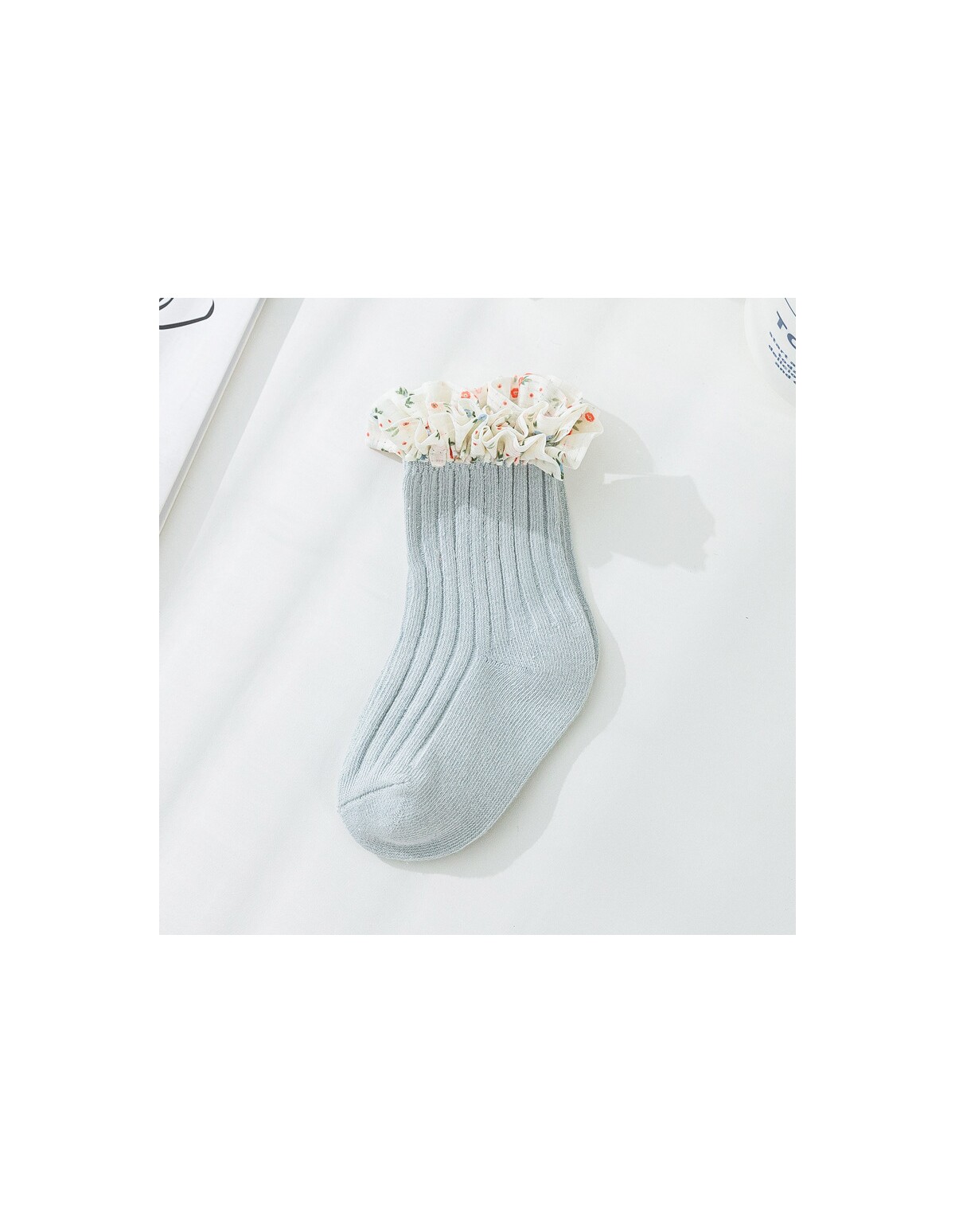 Sosete Frilly Ruffle bleu pal