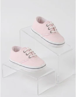 Tenisi bebe, First Steps, cu roz 2