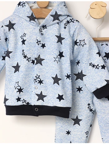 Trening bebe All Star model cu gluga albastru picture - 2