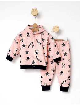 Trening bebe All Star model cu gluga corai