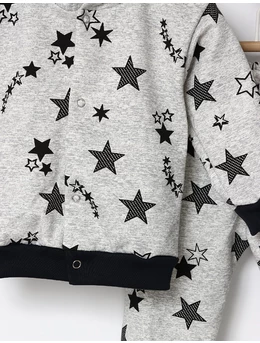 Trening bebe All Star model cu gluga gri