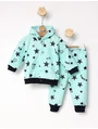 Trening bebe All Star model cu gluga turcoaz picture - 1