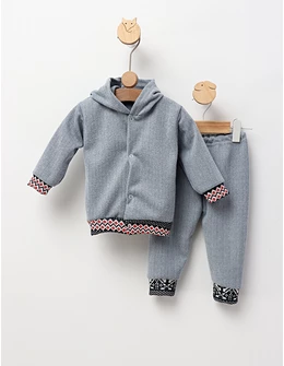Trening bebe Iluzion model cu gluga albastru