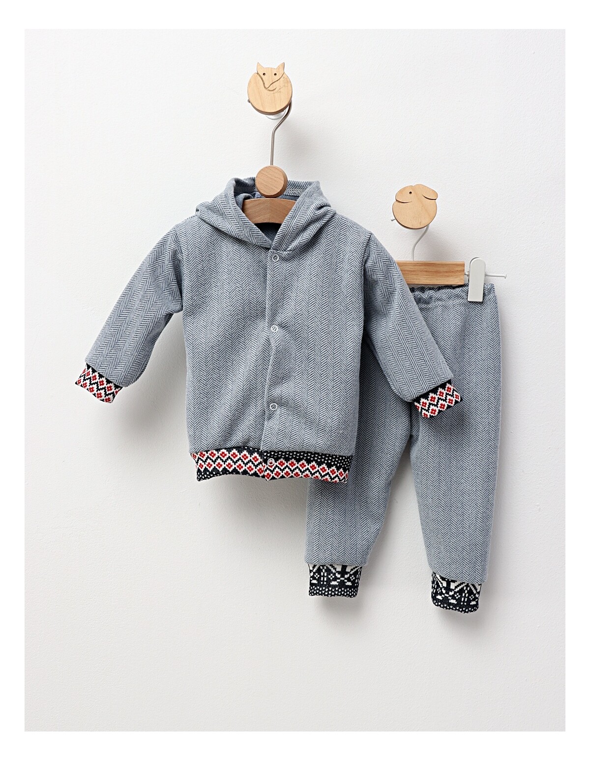 Trening bebe Iluzion model cu gluga albastru