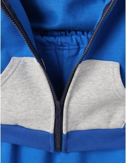 Trening bumbac vatuit-Romania albastru-gri deschis