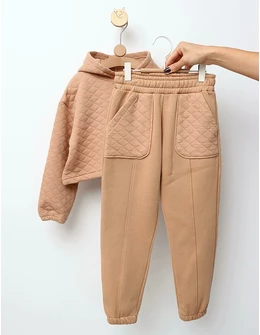 Trening Crop Top Izabella model bej