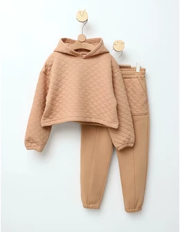 Trening Crop Top Izabella model bej