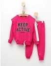 Trening Girls stil Crop Top model ciclam picture - 1