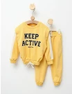 Trening Girls stil Crop Top model galben picture - 1