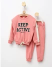 Trening Girls stil Crop Top model roz-prafuit picture - 1