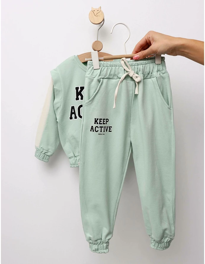 Trening Girls stil Crop Top model verde picture - 3