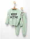 Trening Girls stil Crop Top model verde picture - 1