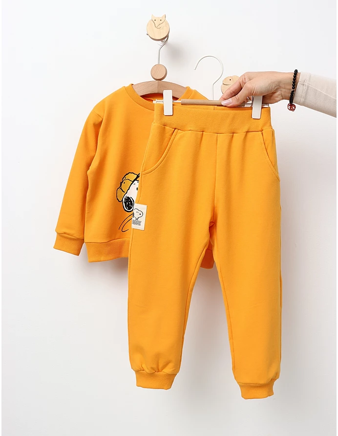 Trening plusat S is For Snoopy galben picture - 3