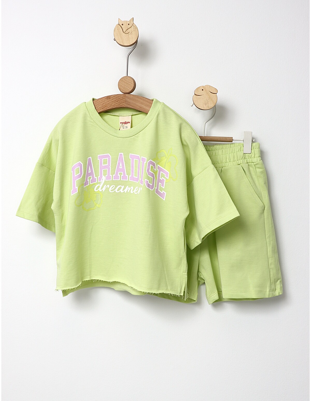 Trening vara Crop TOP verde-deschis