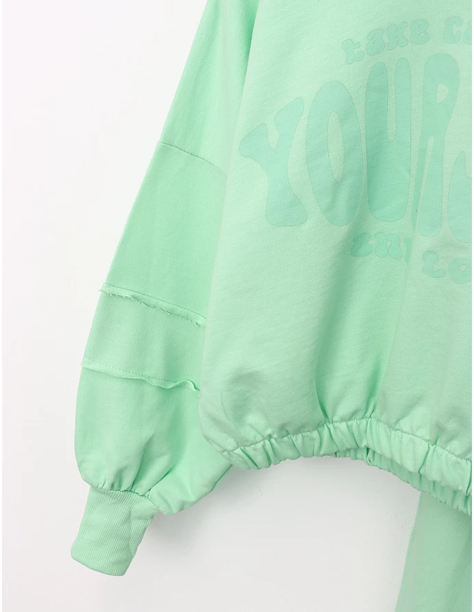 Trening Yourself stil crop-top verde picture - 6