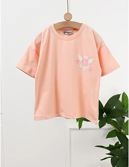 Tricou Angel Heart, model corai