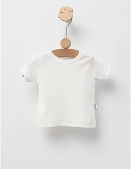 Tricou bebe, 100% bumbac, ecru