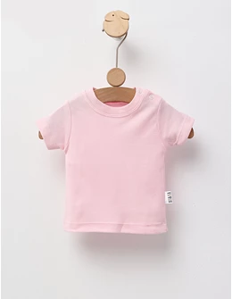 Tricou bebe, 100% bumbac, roz