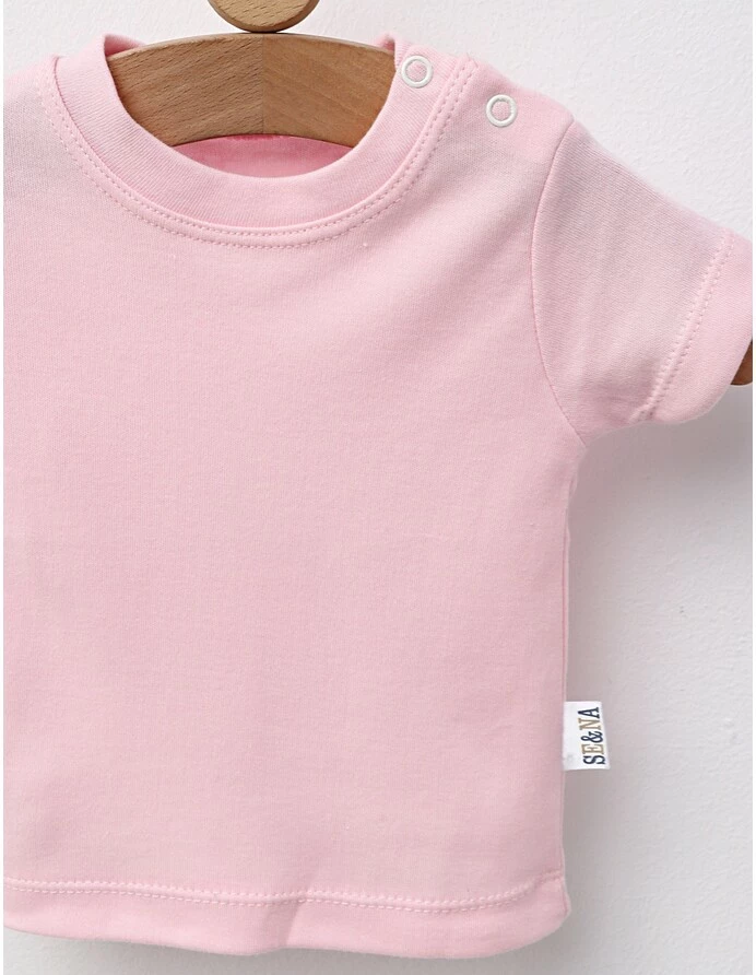 Tricou bebe, 100% bumbac, roz picture - 2