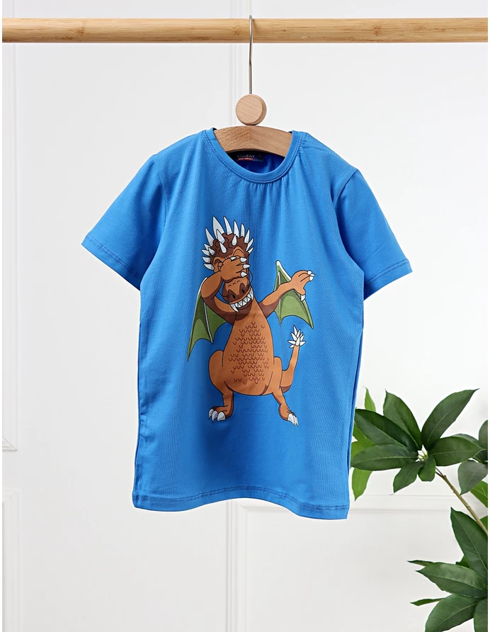 Tricou Charizard Dragon, albastru picture - 3