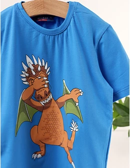 Tricou Charizard Dragon, albastru