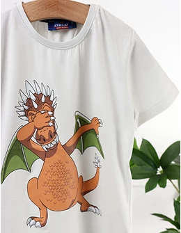 Tricou Charizard Dragon, gri