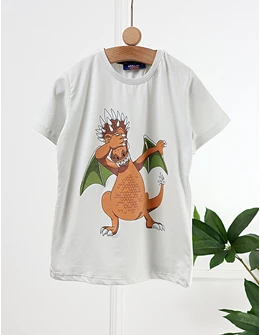 Tricou Charizard Dragon, gri