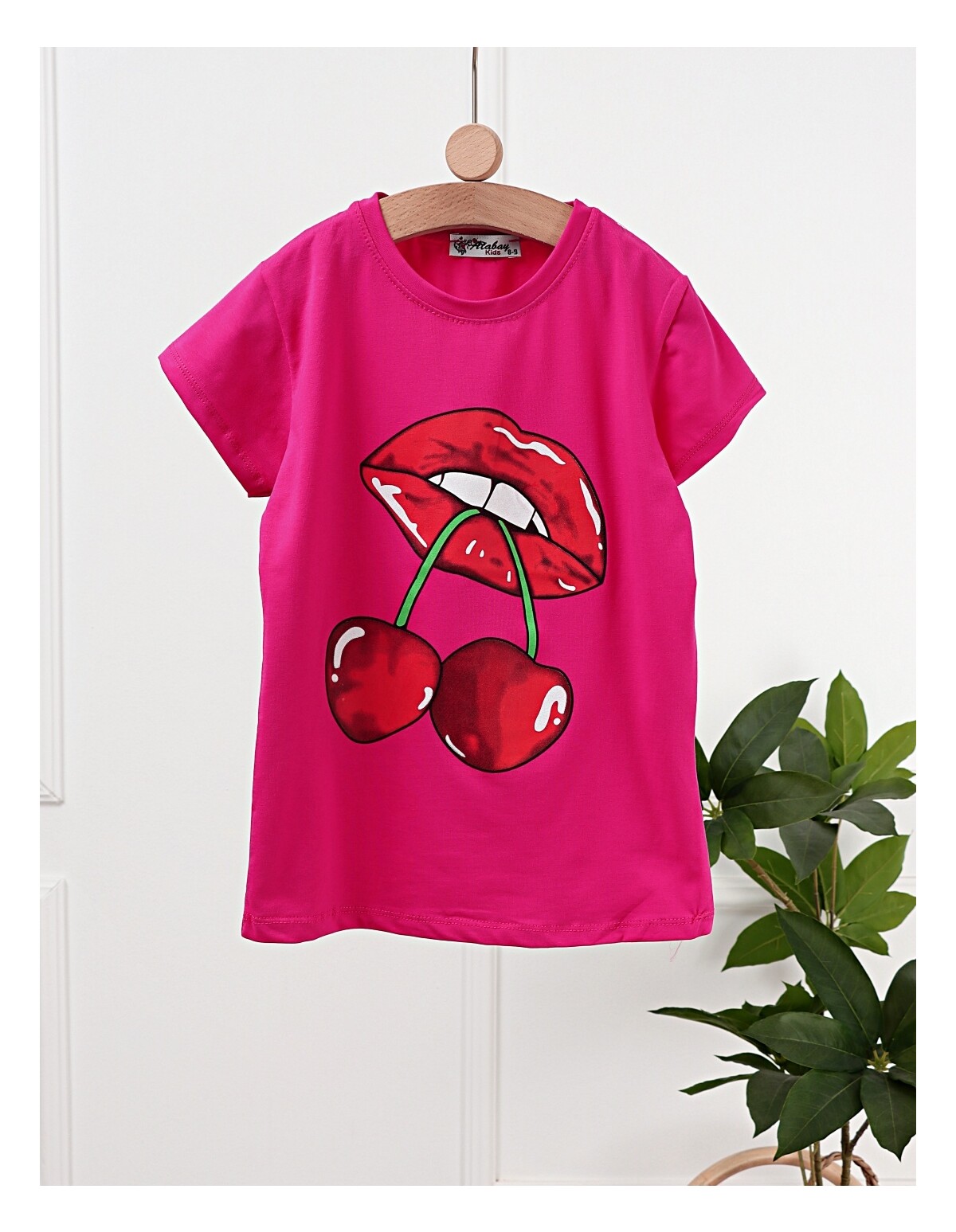 Tricou Cirese, model ciclam