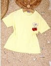 Tricou Ciresele, model cu galben picture - 4