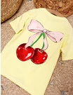 Tricou Ciresele, model cu galben picture - 1