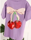 Tricou Ciresele, model cu mov picture - 1