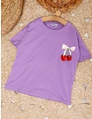 Tricou Ciresele, model cu mov picture - 3