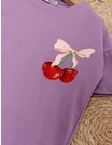 Tricou Ciresele, model cu mov picture - 4