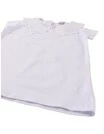 Tricou din bumbac, alb cu guler brodat picture - 3