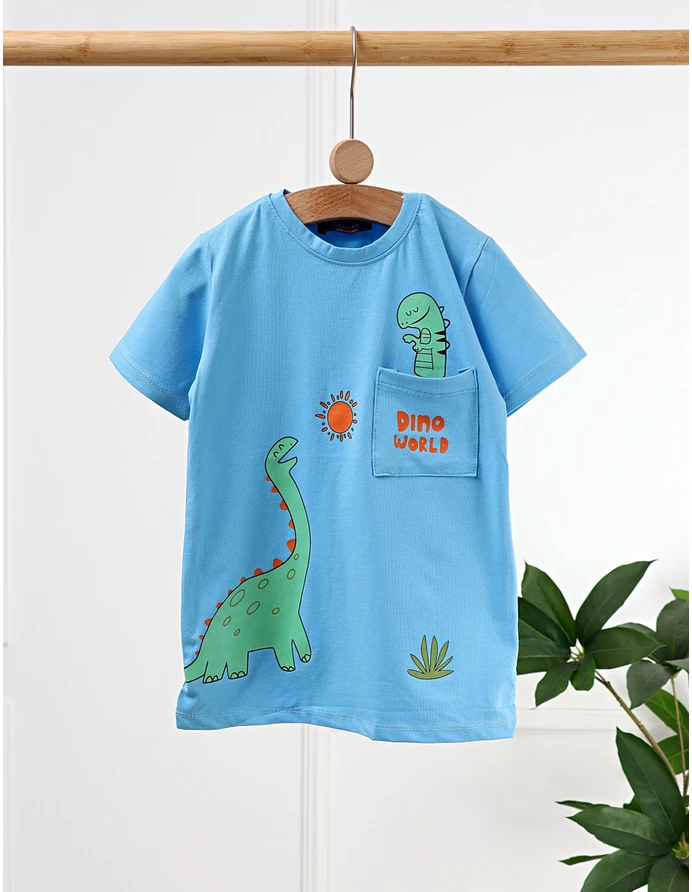 Tricou Dino World, model blue picture - 3