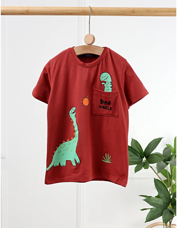 Tricou Dino World, model maro picture - 3