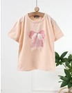 Tricou Fundita cu Sclipici, corai picture - 1
