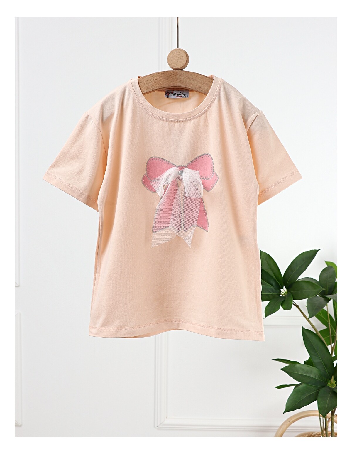 Tricou Fundita cu Sclipici, corai