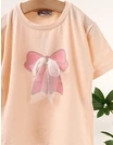 Tricou Fundita cu Sclipici, corai picture - 2
