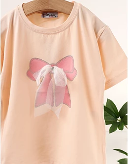 Tricou Fundita cu Sclipici, corai